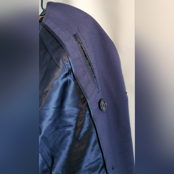 Vintage Military Airforce Blue 1549 Doublebreasted OverCoat Size 35R - Picture 5 of 7
